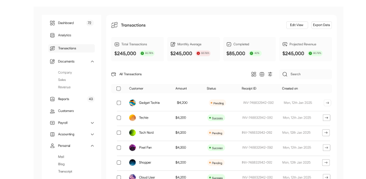 Finance Dashboard